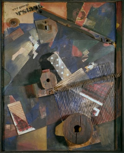 建設メルツ。転位した力 作： Kurt Schwitters