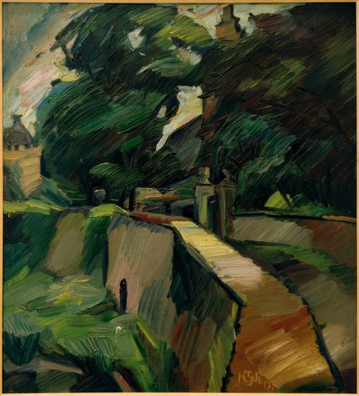 オフェルディッケの風景-オフェルディッケ邸 作： Kurt Schwitters