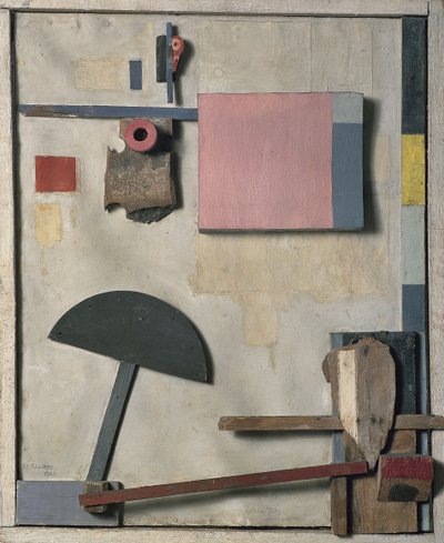 Merzbild Kijkduin、1923 作： Kurt Schwitters