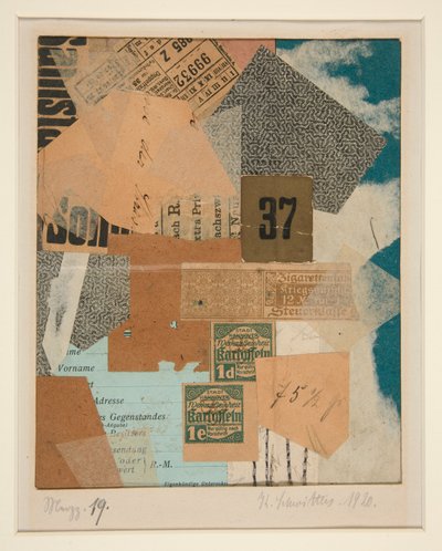 メルズ。 19 作： Kurt Schwitters