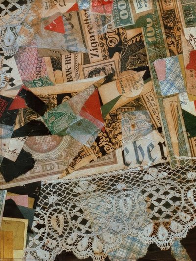 ドローイング297イエロー 作： Kurt Schwitters