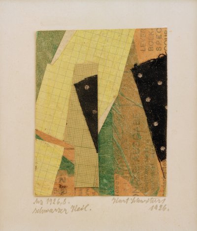 Mz 1926.8、ブラックウェッジ 作： Kurt Schwitters