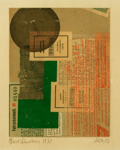 Mz 30,23 作： Kurt Schwitters