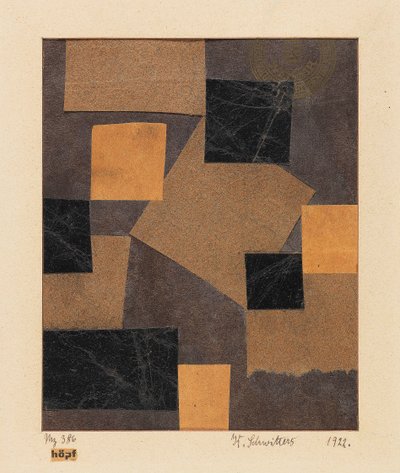Mz 386 Hoepf Merz の設計、1922 年。 作： Kurt Schwitters