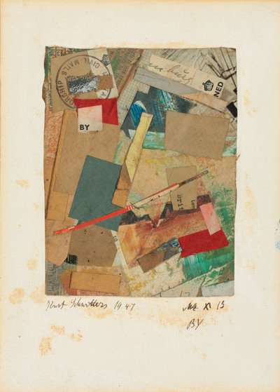 Mz x 13 BY、1947 作： Kurt Schwitters