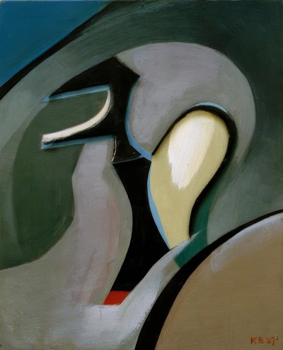 タイトルなし（ヘルメット形状あり） 作： Kurt Schwitters