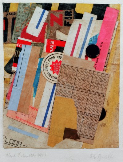 赤のうち 作： Kurt Schwitters