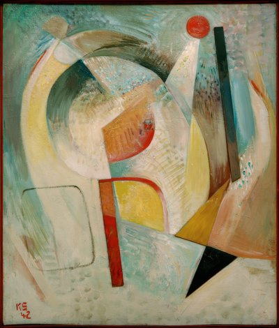 赤い丸 作： Kurt Schwitters
