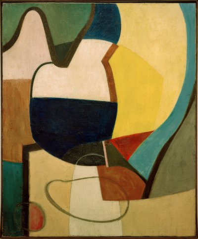 テーブルトップの静物 作： Kurt Schwitters
