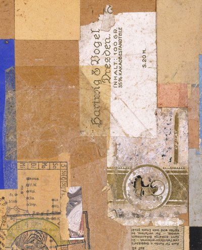 無題、1926 作： Kurt Schwitters
