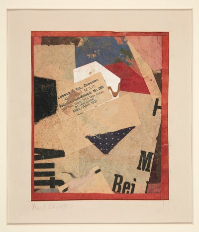 無題 [Lobeck & Co.、ドレスデン] 作： Kurt Schwitters