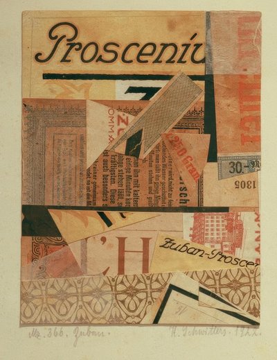 ズバン・メルツ366 作： Kurt Schwitters