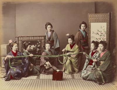 (コンコンチキ）日本の女の子ごっこゲーム 作： Kusakabe Kimbei