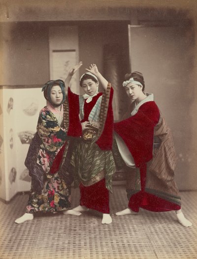 ダンシングパーティー、1880年頃 作： Kusakabe Kimbei