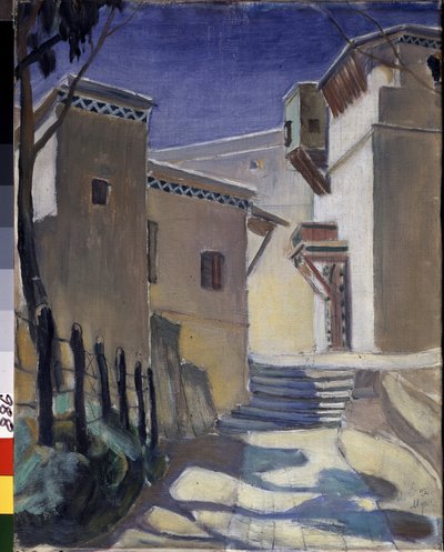 カスバ (カスバ)、アルジェ (カスバ、アルジェ) - Kuzma Sergeevich Petrov Vodkin (Petrov-Vodkin) (Kouzma Petrov Vodkine) (Petrov-Vodkine) (1878-1939)、キャンバスに油彩による絵画 作： Kuzma Sergeevich Petrov Vodkin