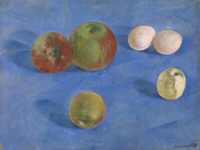 静物。リンゴと卵、1921 作： Kuzma Sergeevich Petrov Vodkin