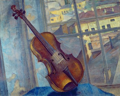 ヴァイオリン、1918 作： Kuzma Sergeevich Petrov Vodkin