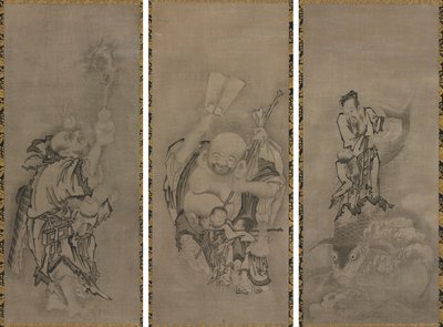 布袋と道士仙人 作： Kyūseki Tomonobu