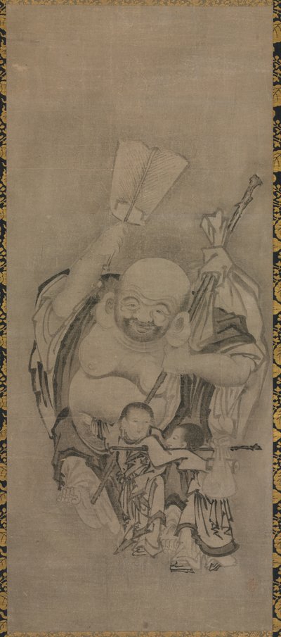 布袋と道士の仙人: 布袋 作： Kyūseki Tomonobu