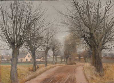 ジーランド、ヴィンデロッド近くの道路 作： Laurits Andersen Ring