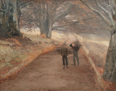 Herlufsholm、ジーランド近くの小道 作： Laurits Andersen Ring