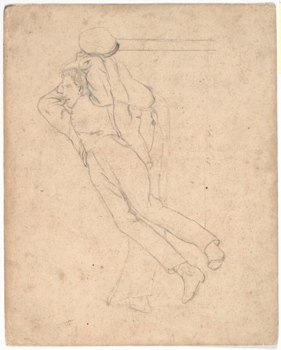 ソファで寝ている男 作： Laurits Andersen Ring