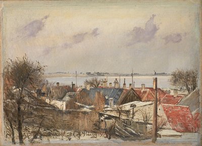 ロスキレからフィヨルド方面の眺め 作： Laurits Andersen Ring