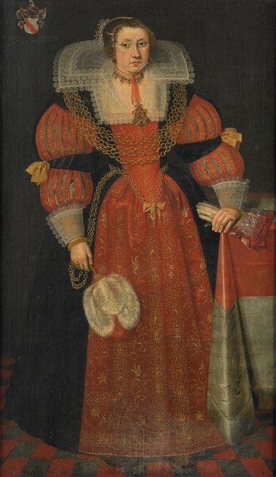 ソフィア・ド・ヴェルヴーの肖像 (c. 1613-71) 作： L.J. Woutersin