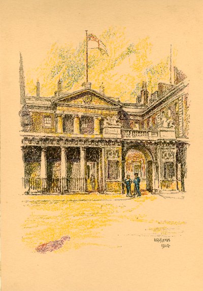アドミラルティ、ホワイトホール、ロンドン、1924。 作： L. A. Hayes