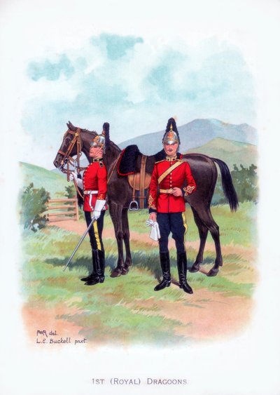 1st Royal Dragoons、c1915。 作： L. E. Buckell