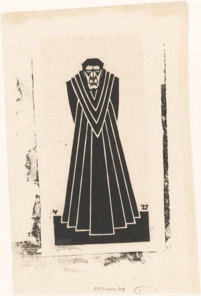 トーガの僧侶 作： L. Fritz (signed by artist)