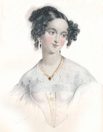 第16代シュルーズベリー伯爵の妻メアリー・テレサ」1834年 作： L Mansion