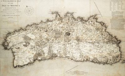 ミノルカ島 地図 作： L. S. de la Rochette