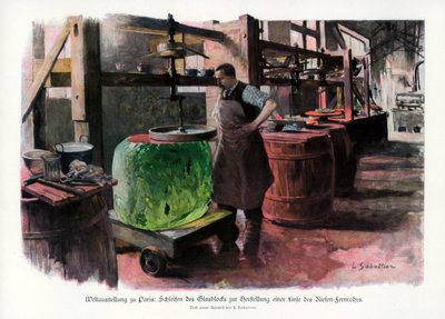 レンズ製造、パリ万国博覧会（1889年、1900年）。 作： L Sabattier