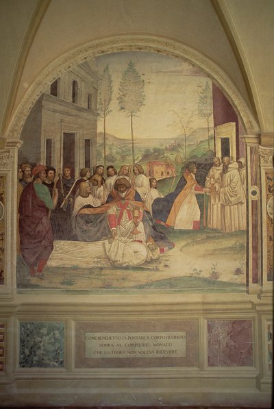 聖ベネディクトの生涯からの聖ベネディクトの死 作： L. Signorelli