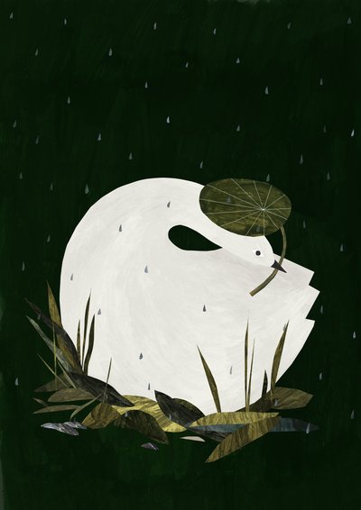 2018年、雨の日 作： レア・ル・ピヴェール