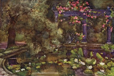 サー・ローレンス・アルマ・タデマ、RAの庭（カラーリソ） 作： Lady Victoria Marjorie Harriet Manners