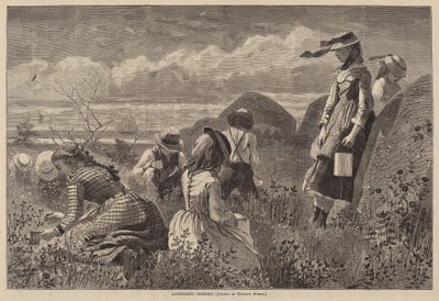 ベリーを集める 作： Lagarde after Winslow Homer