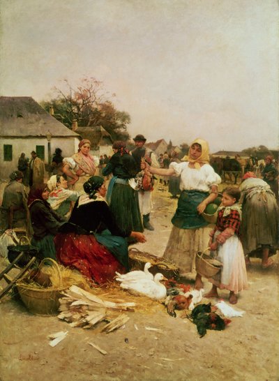 家禽市場、1885 作： Lajos Deak Ebner