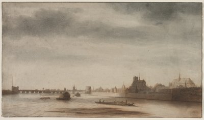ロワールからのオルレアンの眺め、c。 1670。 作： Lambert Doomer