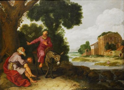 ベテルの預言者がユダの神の人に出会う 作： Lambert Jacobsz
