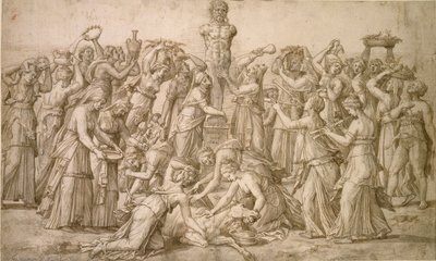 プリアプスへの生け贄（1540年 作： Lambert Lombard