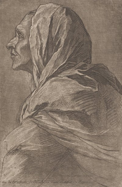 女性の頭部、1758年頃。 作： Lambert Sigisbert Adam