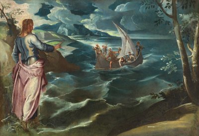 ガリラヤの海のキリスト、1570年代頃 作： Lambert Sustris