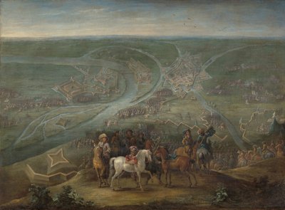 ラインベルク包囲戦でのフランス軍司令官、1672 年 作： Lambert de Hondt (II)