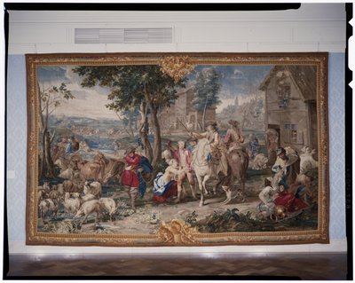 Art of Warタペストリーシリーズからの略奪、1708-12（1712-18の織物）（タペストリー） 作： Lambert de Hondt