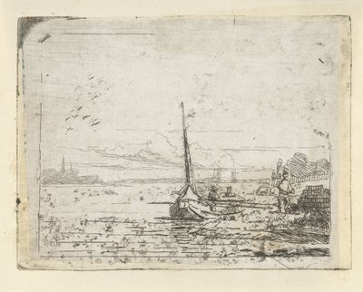 海岸に船 作： Lambertus  Hardenberg