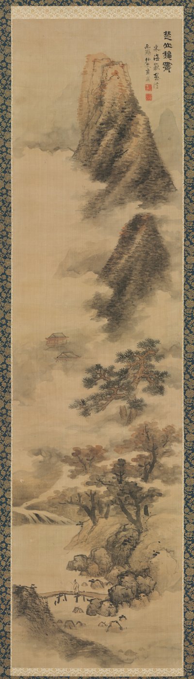 楚山脈の秋霧を晴らす 作： Lan Ying