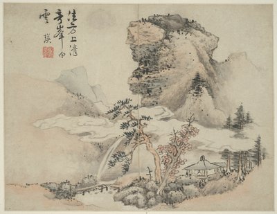 古代の巨匠のスタイルの風景：Fang Congyi（1340年頃から1380年頃に活動）の後 作： Lan Ying