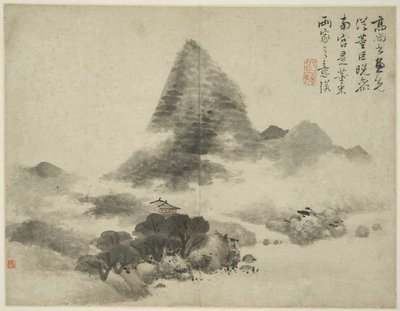 古代の巨匠のスタイルの風景：高尚書の後、ドン・ユアン（937-975アクティブ）とジュ・ランに続いて、後にミ・フー（1051_-1107）のスタイルで 作： Lan Ying